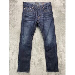 7 Diamonds Men's Kelson Straight Leg‎ Jeans Size 31 (Real 33x35) Button Fly Y2k